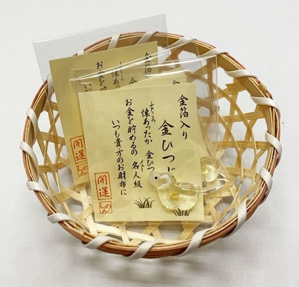 日本京都直送｜羊年金箔開運琉璃小福守