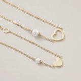 Timeless - Amor Small Heart 珍珠手鍊 4mm