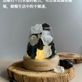 水晶擴香組 富士山款 黑白晶｜調和X順運