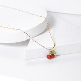 Cherry｜紅瑪瑙鎖骨鏈