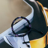 Nouvelle｜Aurora｜紫水晶。黑瑪瑙手鏈