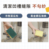 淨毒五郎 黃金鑽石海綿刷（1組2入）