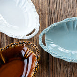 studio m' Fanette 雙柄橢圓碗 共三色