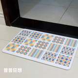 花磚印象超薄矽藻土地墊(L) 2入