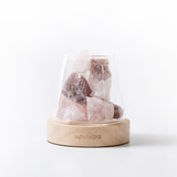 水晶擴香組 富士山款 魅力處方｜粉水晶Ｘ草莓晶