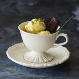 Studio M' charmé 浮雕邊杯碟組 共三色