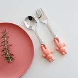 粉彩兔子叉匙組 共四色