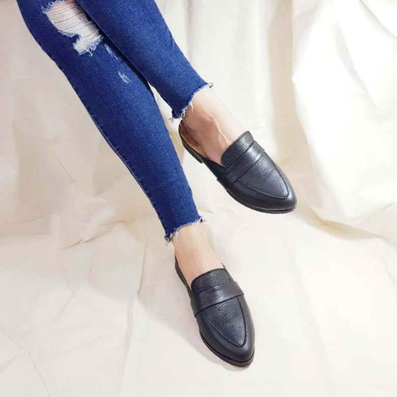 【自在調和】尖頭經典穆勒鞋（5色）