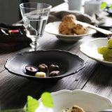 Awabi ware 岡本純一輪花中深皿