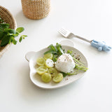 素色小熊甜點盤 共三色