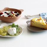 素色小熊甜點盤 共三色