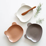 素色小熊甜點盤 共三色