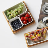 方碗木托盤套組 共五款