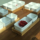 方碗木托盤套組 共五款