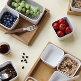 方碗木托盤套組 共五款