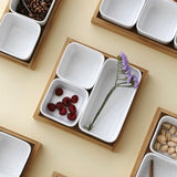 方碗木托盤套組 共五款