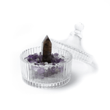 水晶消磁套組｜贈茶水晶柱或粉晶愛心