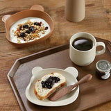 素色小熊甜點盤 共三色