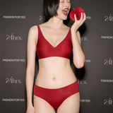 肌乎無敵24HRS無感深V內衣(冠軍款)-發財紅