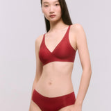 肌乎無敵24HRS無感深V內衣(冠軍款)-發財紅