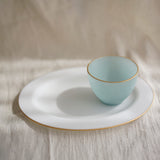 藤本咲 圓弧面茶杯 綠