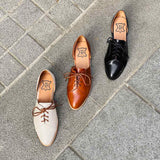 雙城故事 兩截式尖頭低跟牛津鞋