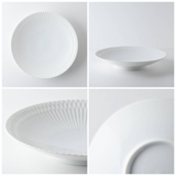 日本美濃燒小田陶器波紋深盤共三色