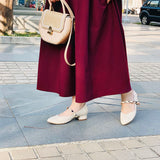 瑪莉的絲巾 尖頭低跟瑪莉珍鞋