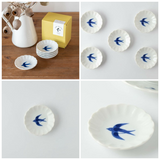 日本 KNM POTTERY 美濃燒燕子餐具禮盒組 共五款