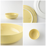 日本美濃燒Racca立體條紋圓碗共二色