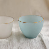 藤本咲 圓弧面茶杯 綠