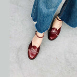 花苞涼涼 圓頭低跟奧賽鞋