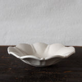 安部太一 白釉牽牛花盤