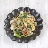 日本小兵美濃燒黑花盤 (SS-XL)