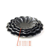 日本小兵美濃燒黑花盤 (SS-XL)