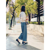 瑪莉的絲巾 尖頭低跟瑪莉珍鞋