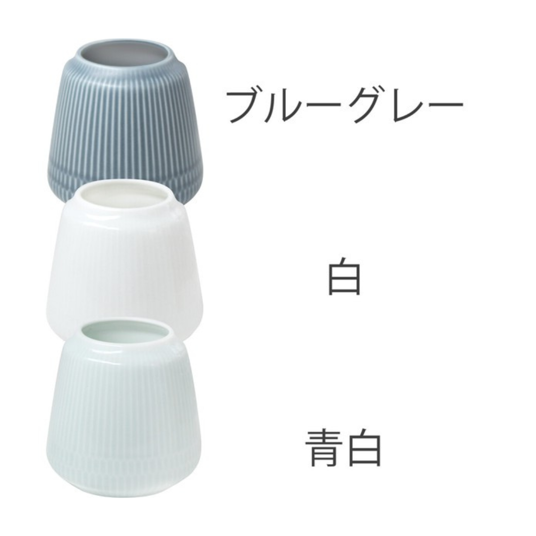 日本美濃燒小田陶器波紋花瓶 共三色