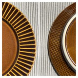 日本美濃燒花蝶扇紋圓盤 (S-L)