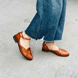 花苞涼涼 圓頭低跟奧賽鞋