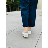 一起走走小白鞋 牛皮配色休閒鞋