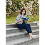 一起走走小白鞋 牛皮配色休閒鞋