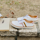 一起走走小白鞋 牛皮配色休閒鞋