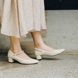 小香瑪莉 2way尖頭瑪莉珍中跟鞋