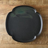 日本小野里奈x深山x小田陶器 四瓣花黑淺碗