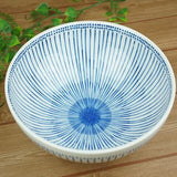 日本美濃燒十草紋拉麵大碗