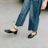 花苞涼涼 圓頭低跟奧賽鞋