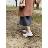 一起走走小白鞋 牛皮配色休閒鞋