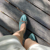 荔荔軟法 法式小圓頭繫帶休閒鞋