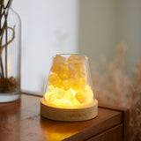 水晶擴香組 富士山款 黃水晶｜自信Ｘ生財