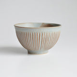 日本SALIU直線刻紋飯碗共三色